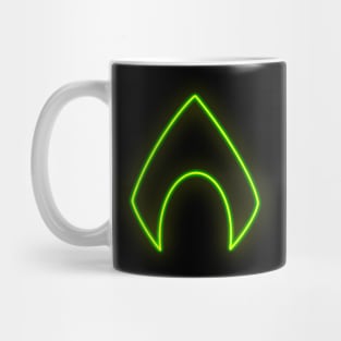 Neon superhero symbol Mug